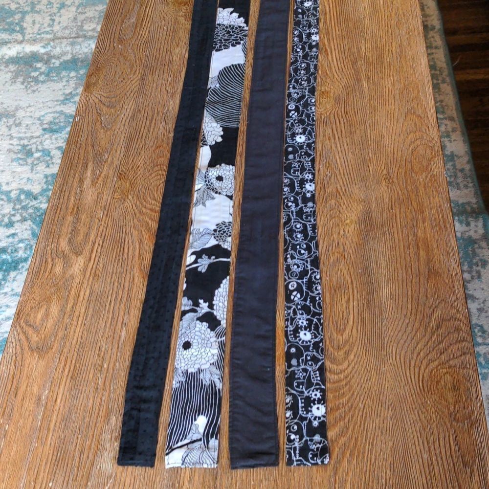 2 for $20 Set of 4 Umbrella Girl Productions Black Hair Scarves Goth - Picture 2 of 11